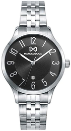 Men's Watch Mark Maddox Mission, three hands, aluminum with blue strap