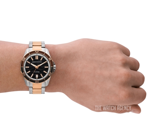 小物 EMPORIO ARMANI stole archive Armani Exchange Chronograph Gunmetal Stainless Steel Watch