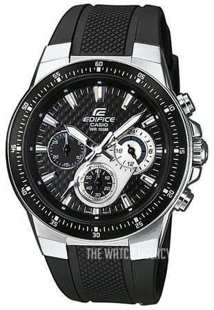 edifice casio watch black