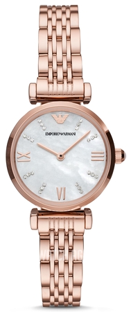 gold emporio armani watch