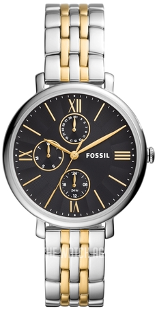 fossil black gold watch