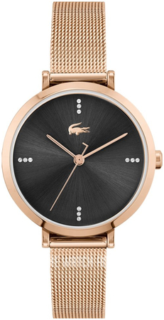 lacoste black and gold watch