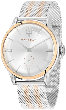 maserati watch silver