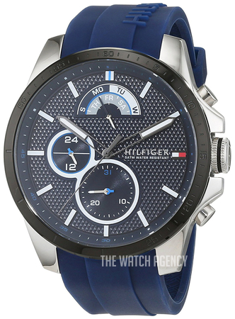 tommy hilfiger sport watch with silicone strap