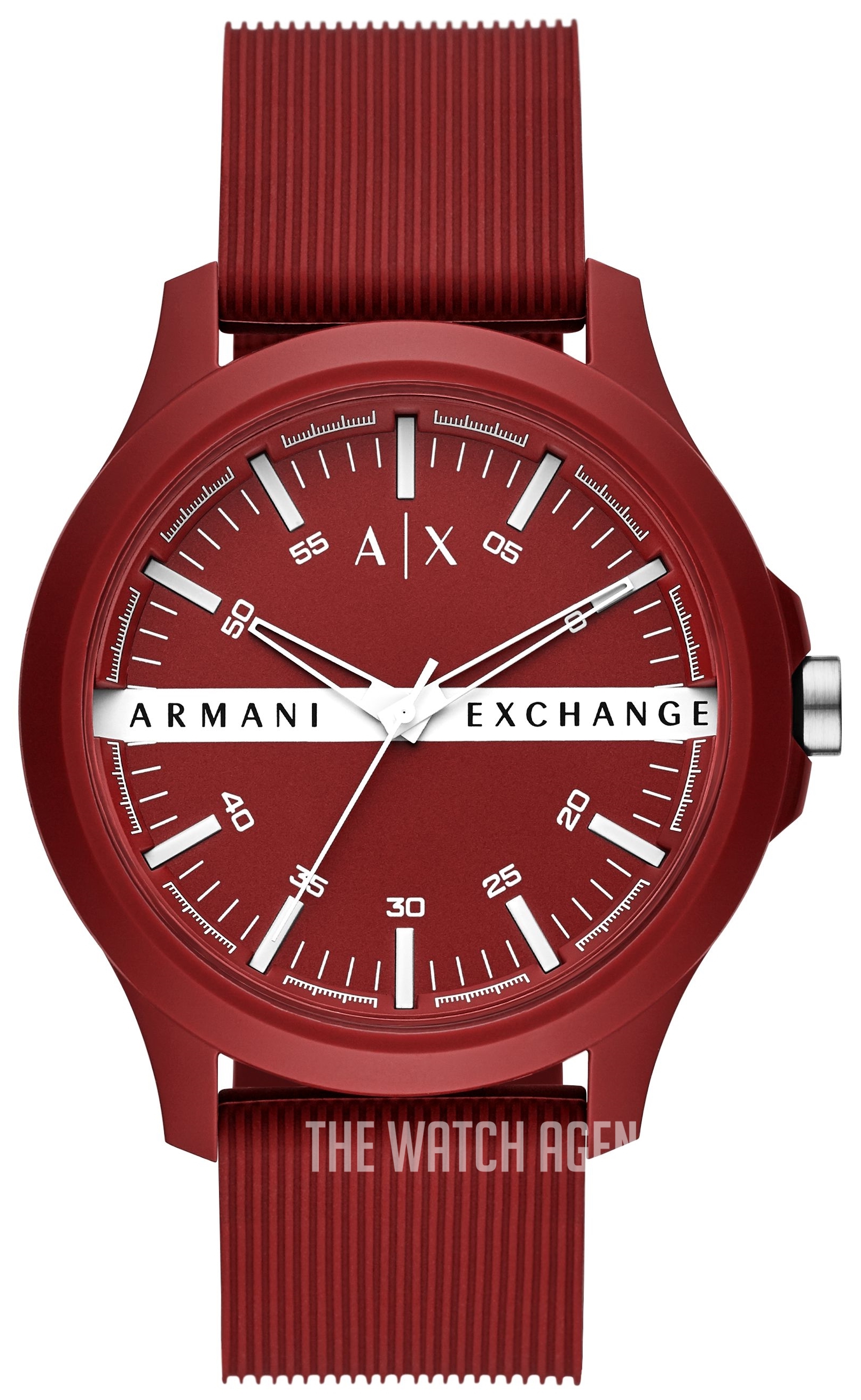 Armani Exchange Red Polyester ID Bracelet - AXG0092040 - Watch Station