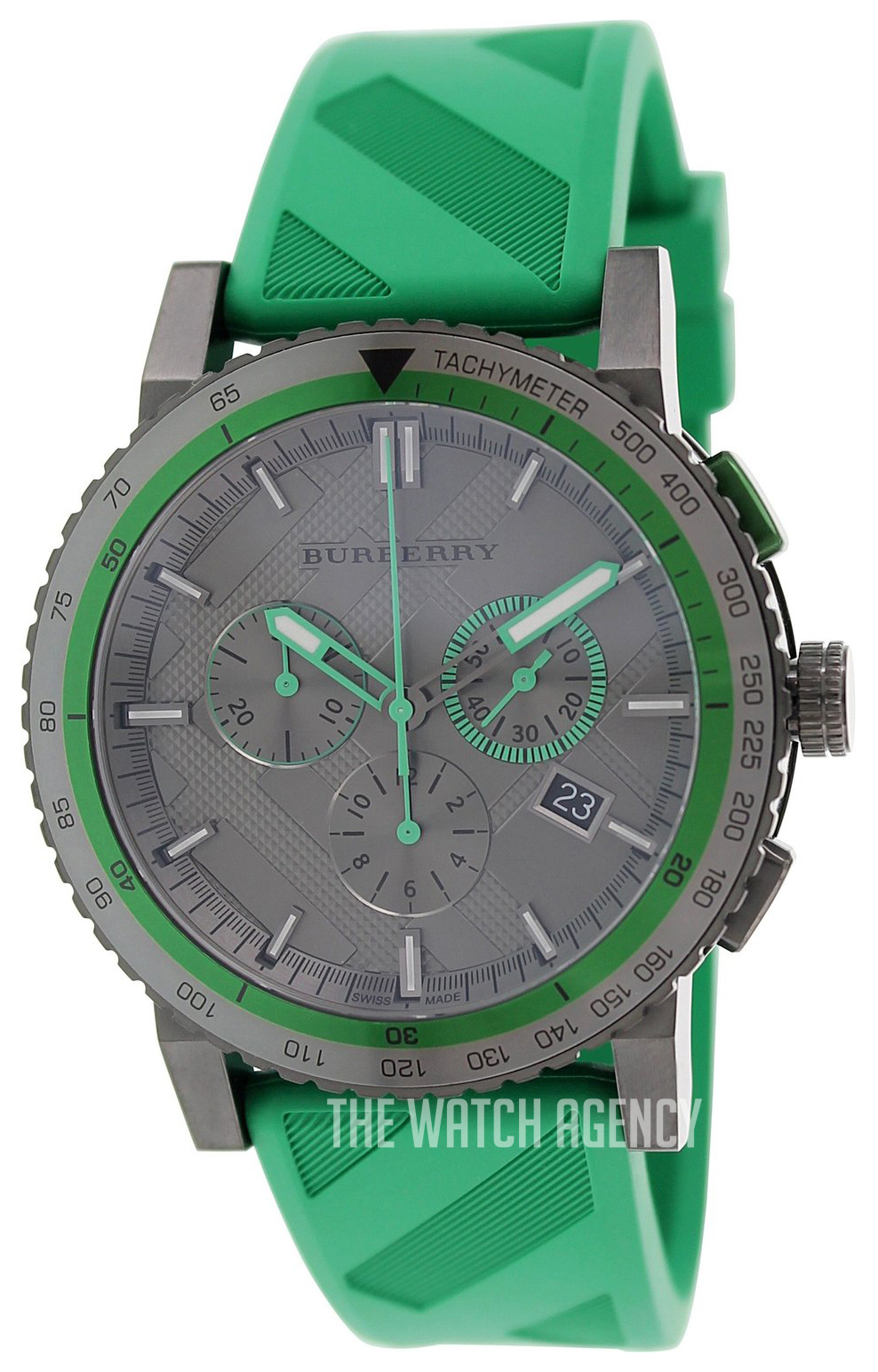 Burberry watch mens green on sale