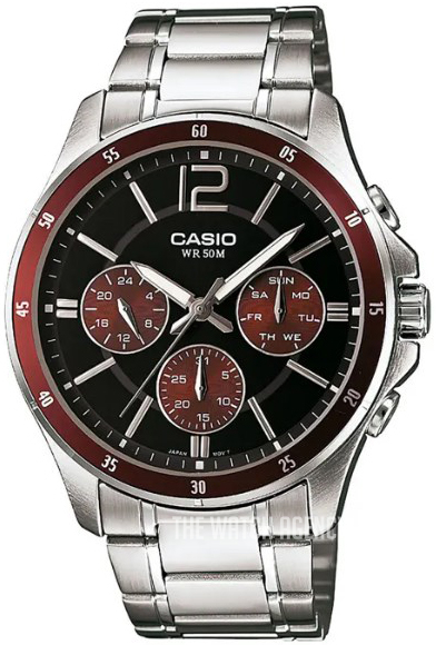 Casio mtp 1374 stainless steel back best sale