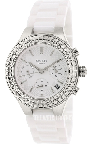 Dkny white outlet ceramic ladies watch