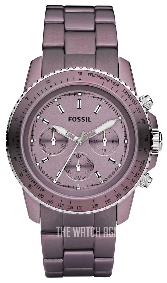 Purple hot sale fossil watch