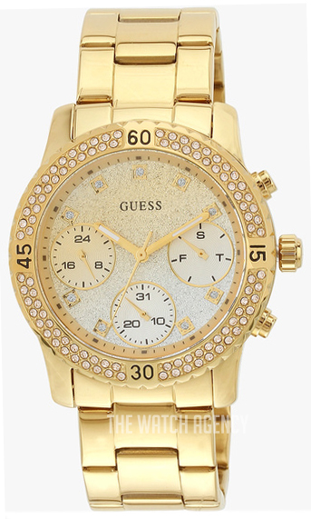 Guess Multi-colored/Yellow gold toned steel Ø38 mm ref. W0774L5