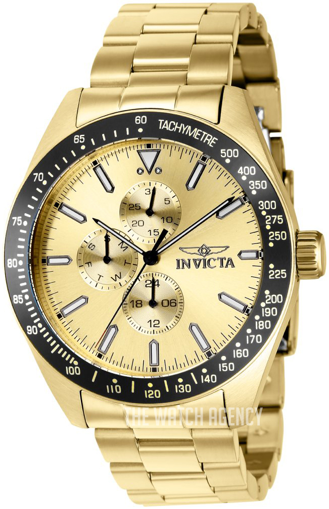 Invicta clearance aviator gold