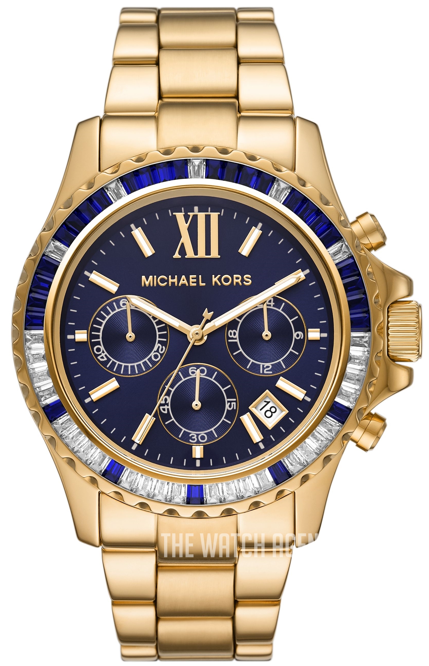 Michael Kors Lexington Chronograph Quartz Blue Dial Ladies Watch MK7218