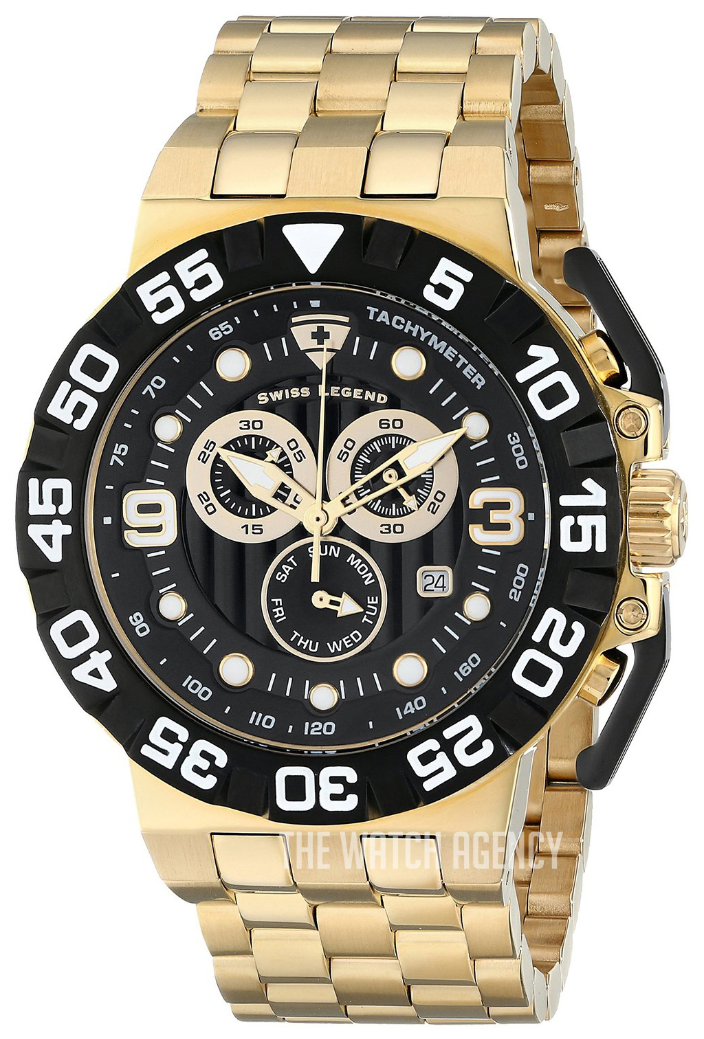 Swiss legend gold outlet watch