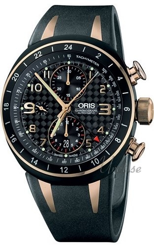 Motor Sport TT3 Chronograph Second Time Zone Black Rubber 42 mm ref. 01 677 7590 7764 Set