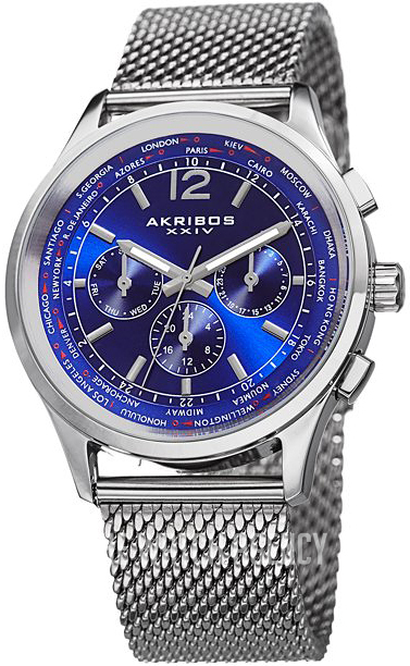 AK716SSBU Akribos XXIV Multi-Function | TheWatchAgency.com