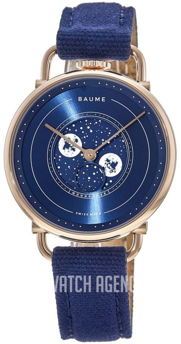 Baume Mercier Blue/Leather Ø35 mm