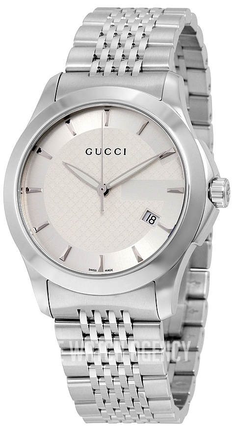 【藤田】 GUCCI YA126401 ホワイトダイヤル 時計 YA126401 Gucci G-Timeless | TheWatchAgency.com