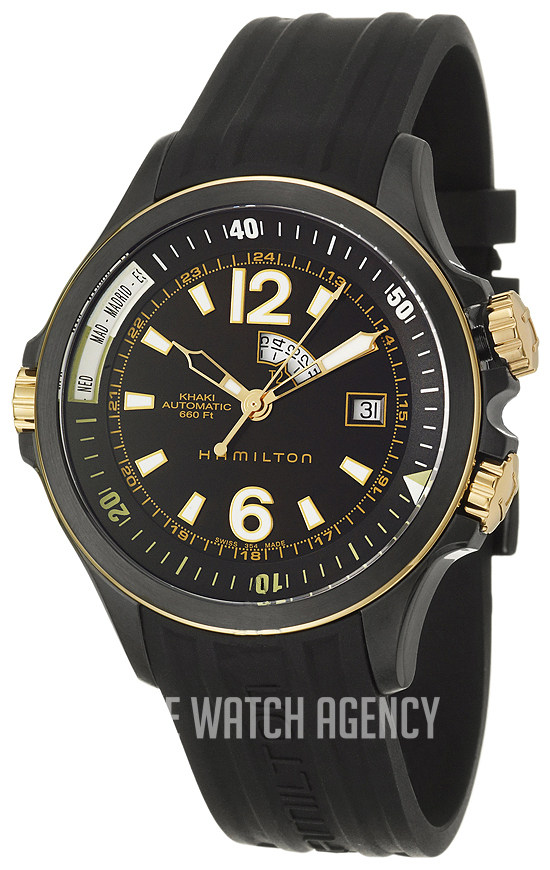 Hamilton khaki automatic 660ft ブラック/ゴールド Hamilton khaki automatic 660ft ブラック/ゴールド Khaki Field Auto