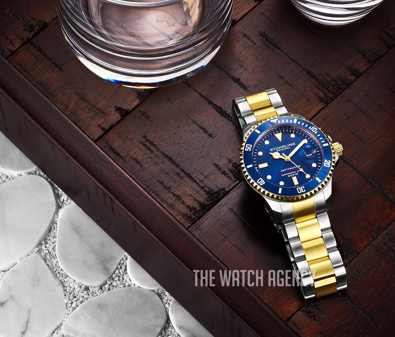 Automatic 42mm Diver Stuhrling Depthmaster 883 Automatic Watch